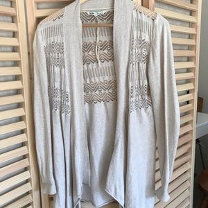 Fat Face large cream cardigan